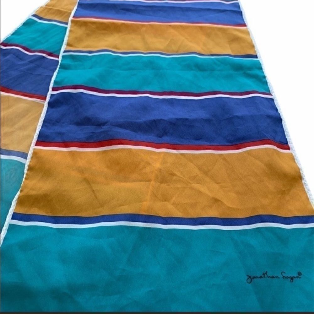 Vintage Jonathan Logan Color Block Scarf